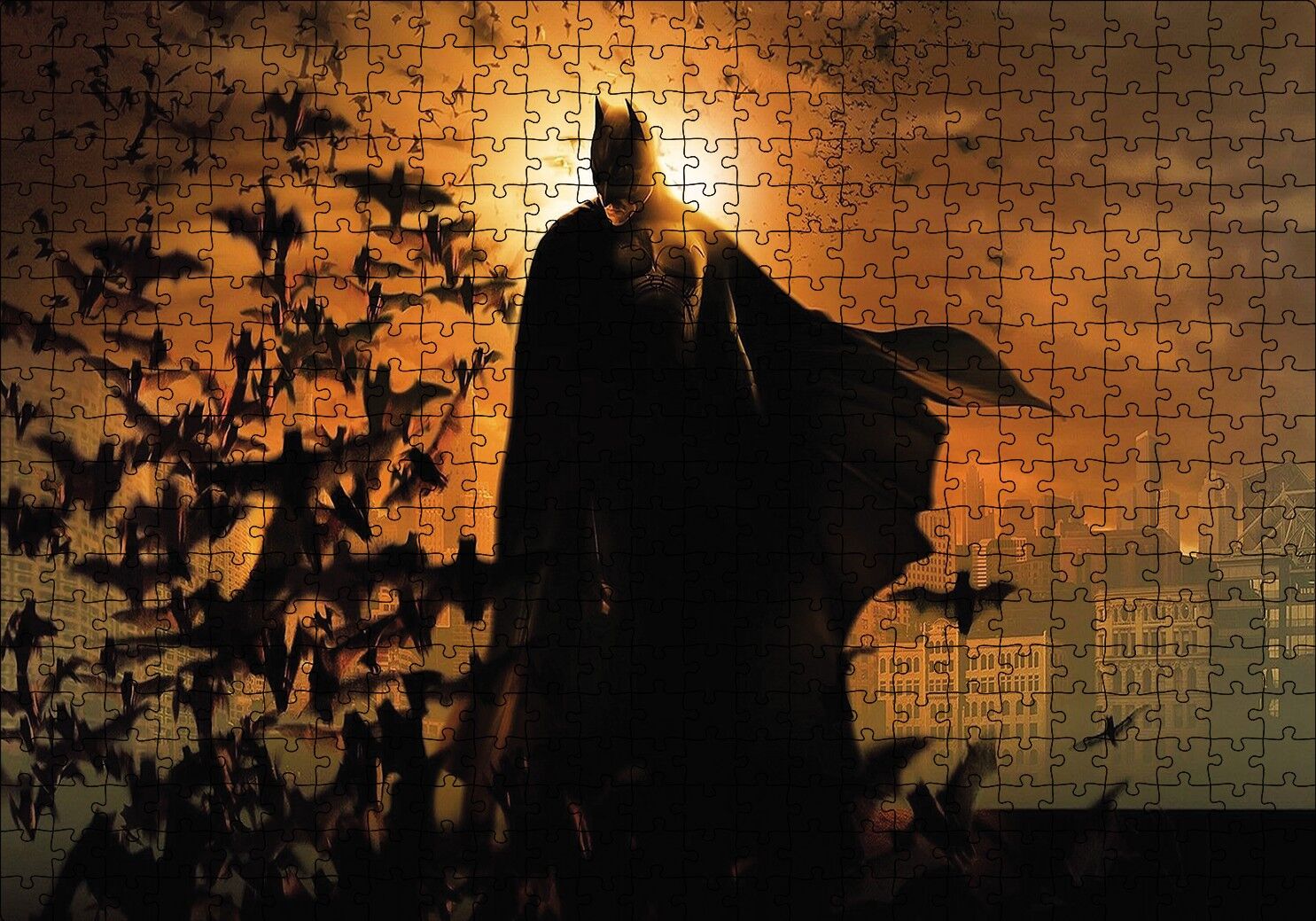 Yarasalar Batman Puzzle Yapboz MDF Ahşap 500 Parça 49 cm X 68 cm