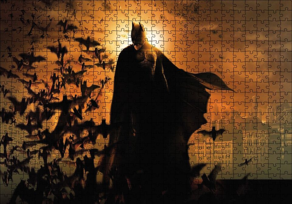 Yarasalar Batman Puzzle Yapboz MDF Ahşap 500 Parça 49 cm X 68 cm
