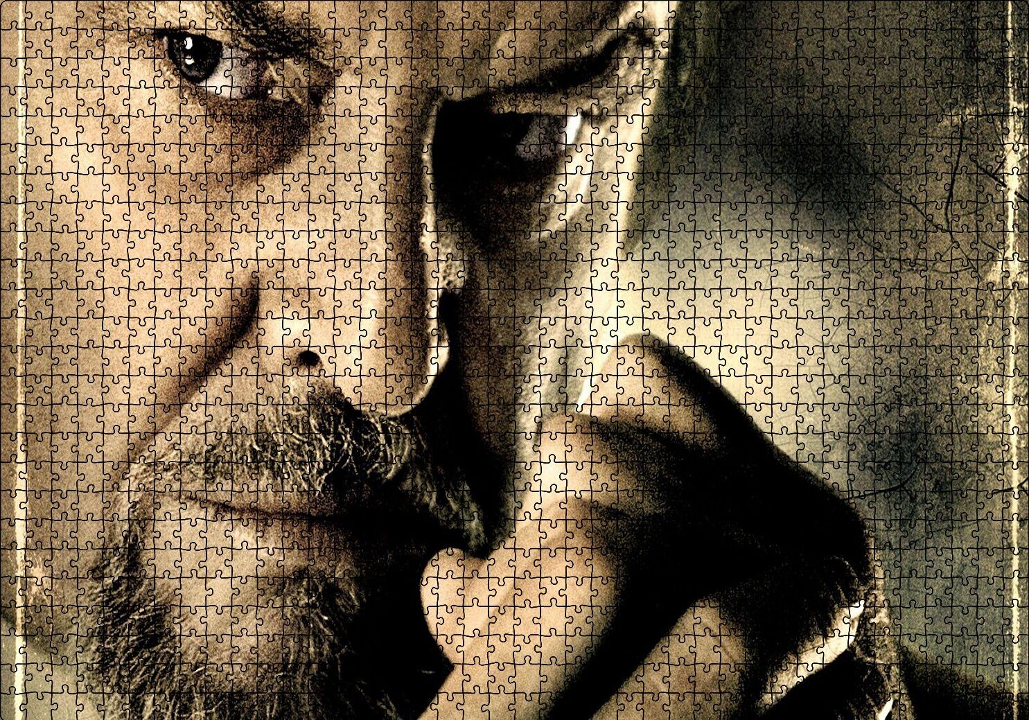 Departed Jack Nicholson Puzzle Yapboz MDF Ahşap 1000 Parça 49 cm X 68 cm