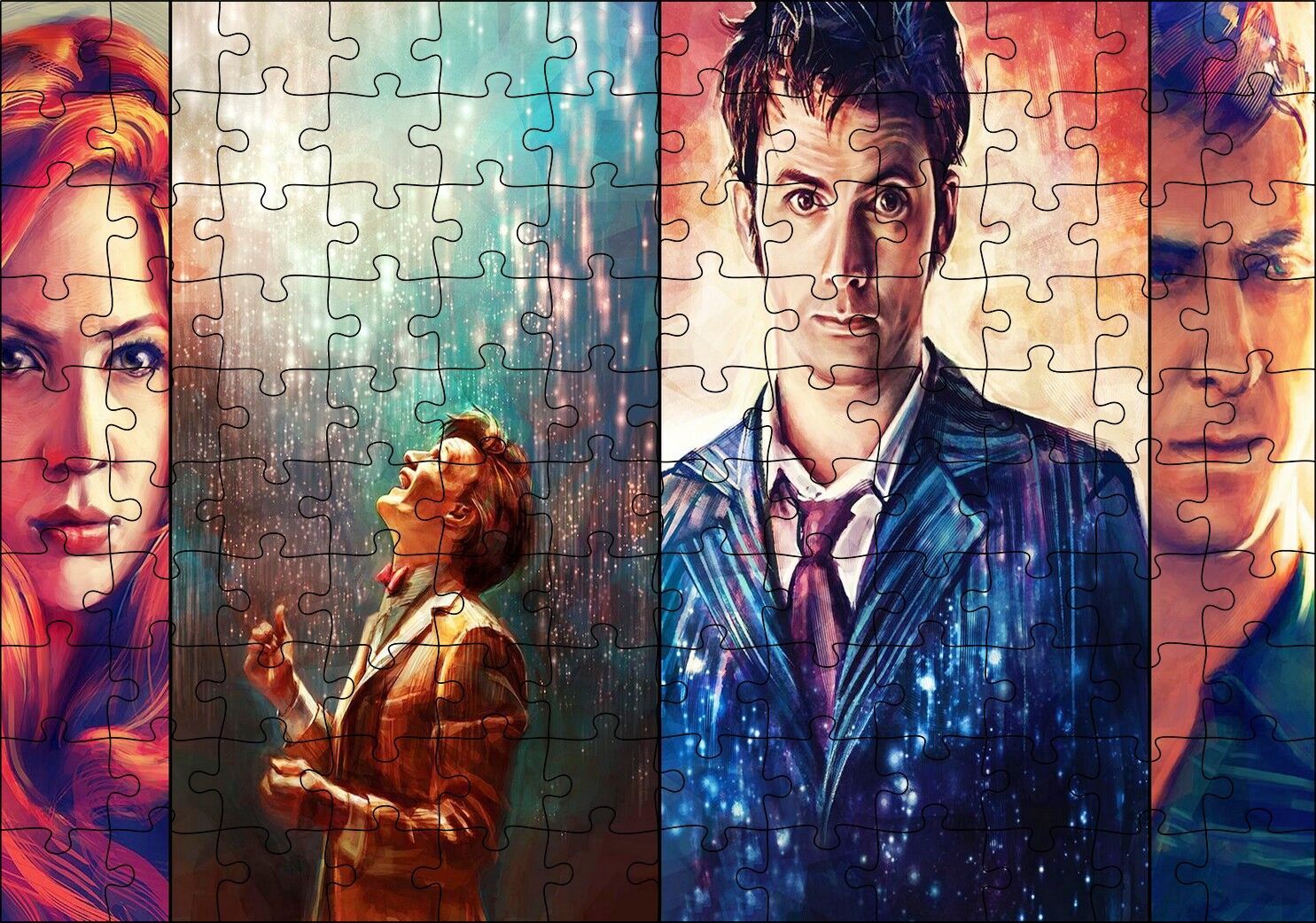 Doctor Who 11 Doktor Puzzle Yapboz MDF Ahşap 120 Parça 24 cm X 34 cm