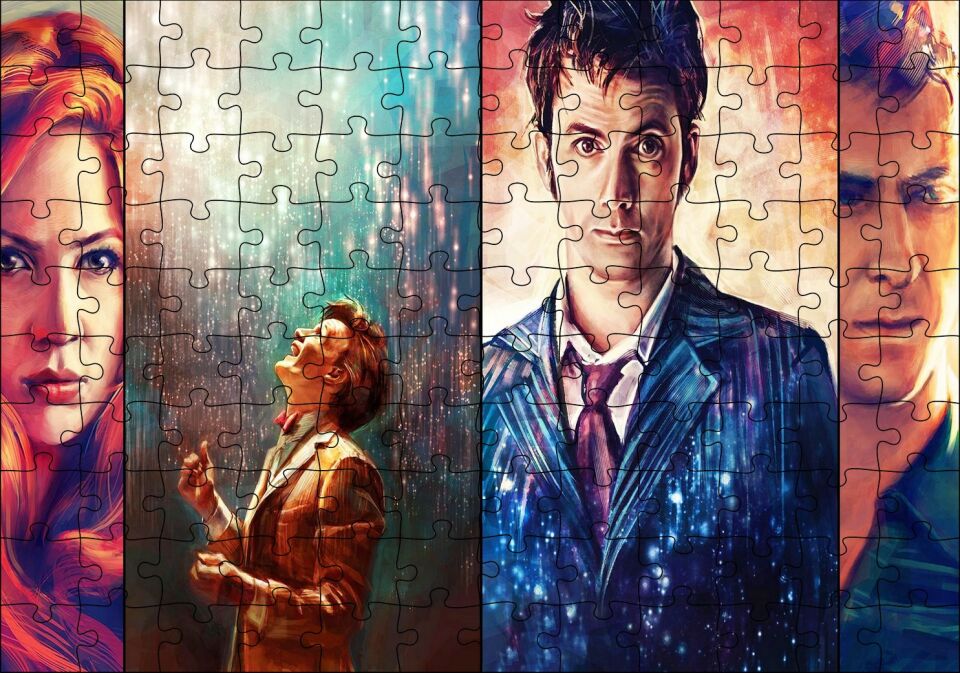 Doctor Who 11 Doktor Puzzle Yapboz MDF Ahşap 120 Parça 24 cm X 34 cm