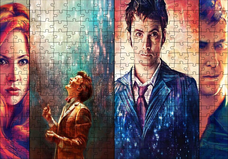 Doctor Who 11 Doktor Puzzle Yapboz MDF Ahşap 255 Parça 34 cm X 49 cm