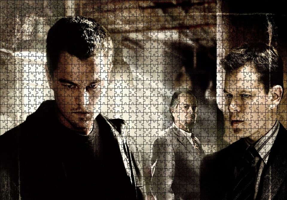 Departed Leo Matt ve Jack Puzzle Yapboz MDF Ahşap 1000 Parça 49 cm X 68 cm