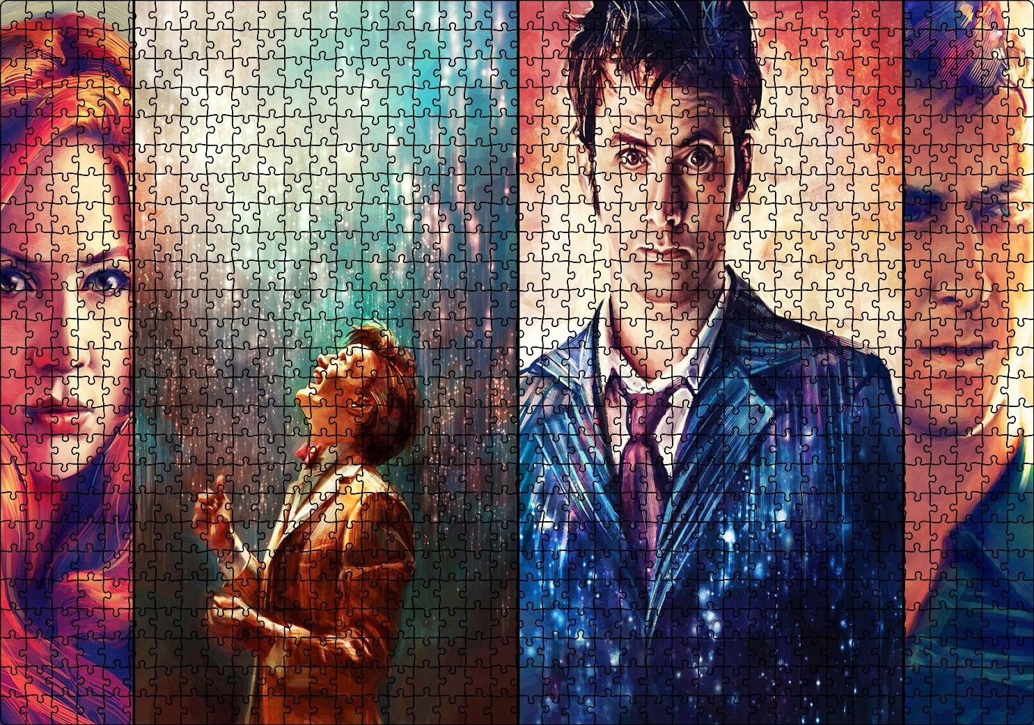 Doctor Who 11 Doktor Puzzle Yapboz MDF Ahşap 1000 Parça 49 cm X 68 cm