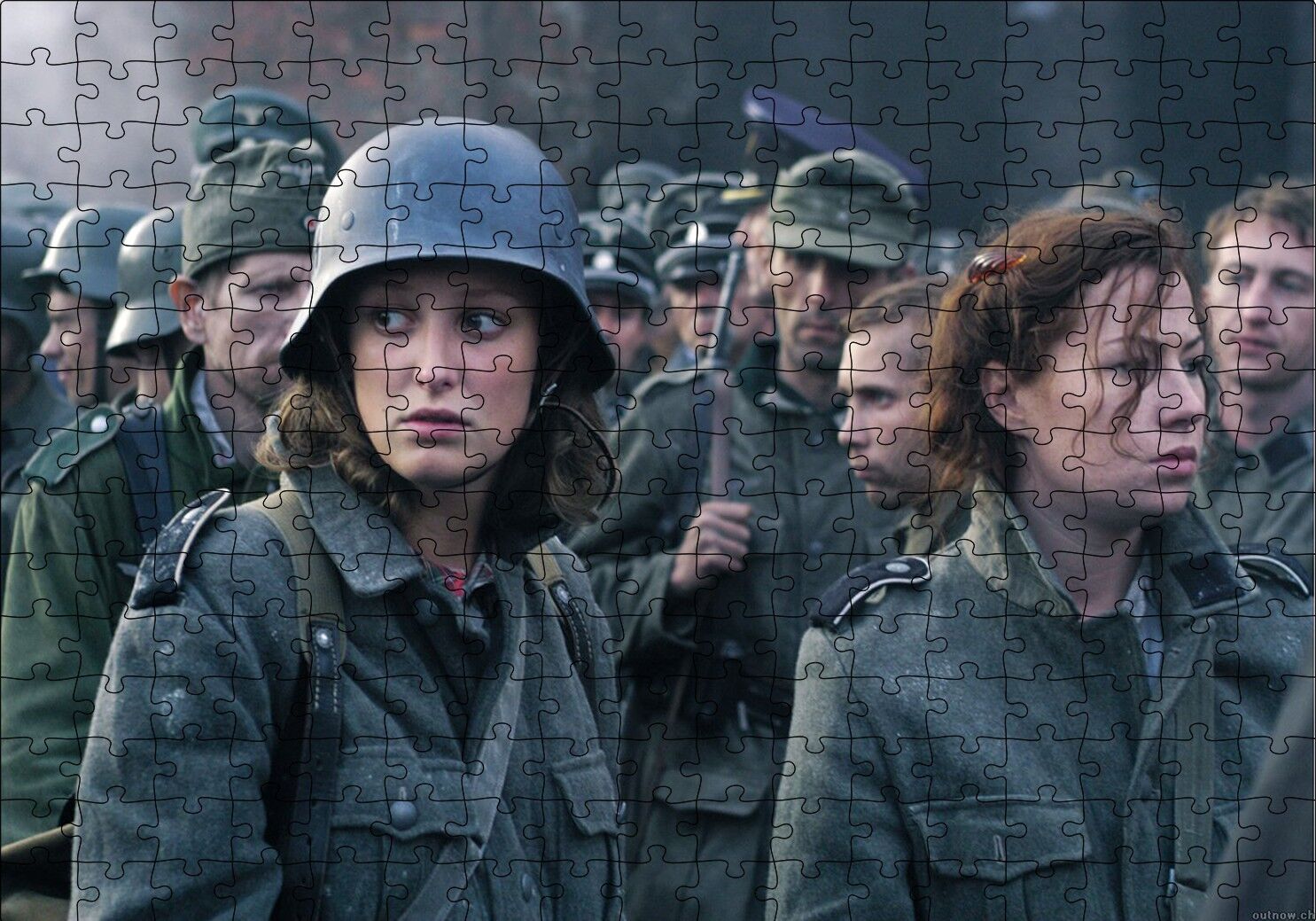 Downfall Gestapo Film Afişi Puzzle Yapboz MDF Ahşap 255 Parça 34 cm X 49 cm