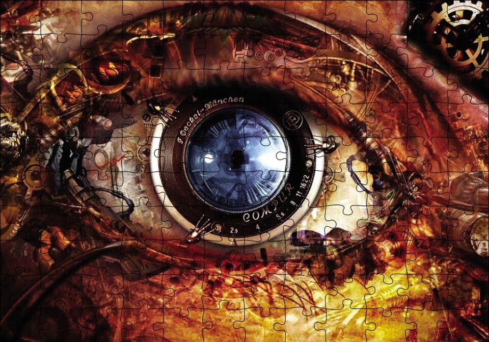 Elektronik Göz Puzzle Yapboz MDF Ahşap