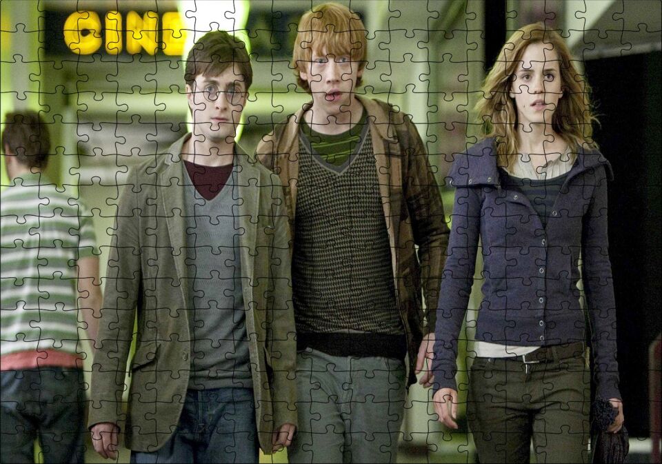 Harry Potter Ve Ölüm Yadigarları Görseli Puzzle Yapboz MDF Ahşap 255 Parça 34 cm X 49 cm