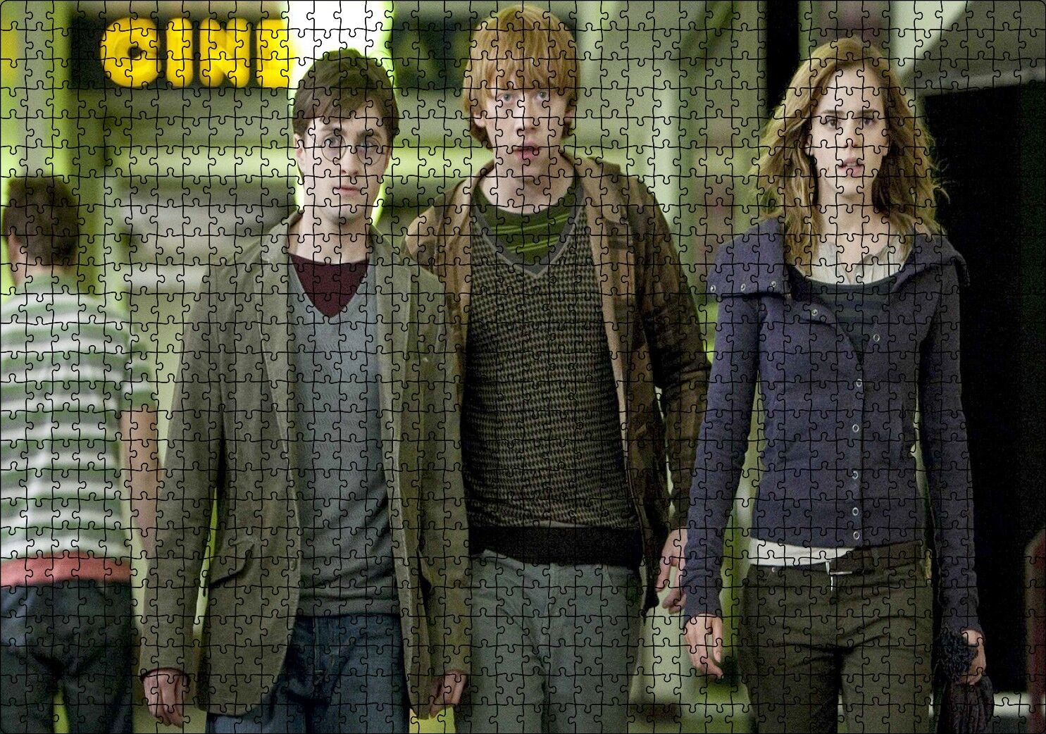 Harry Potter Ve Ölüm Yadigarları Görseli Puzzle Yapboz MDF Ahşap 1000 Parça 49 cm X 68 cm