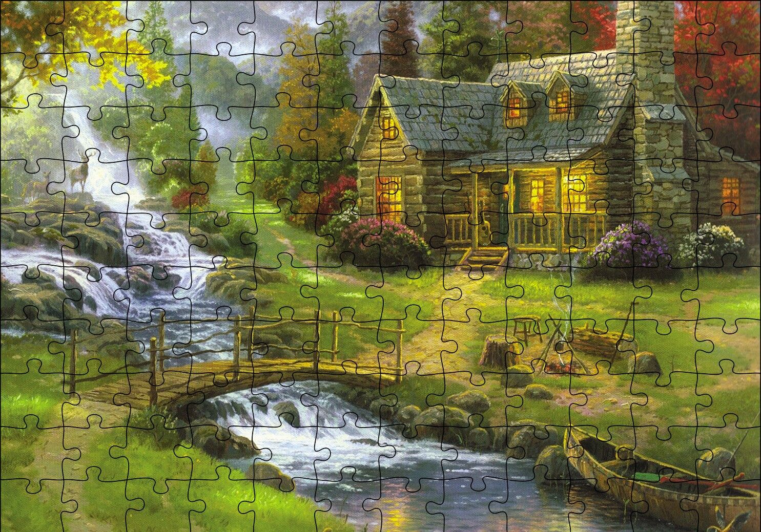 Ev Dere Ceylan Doğa Puzzle Yapboz MDF Ahşap