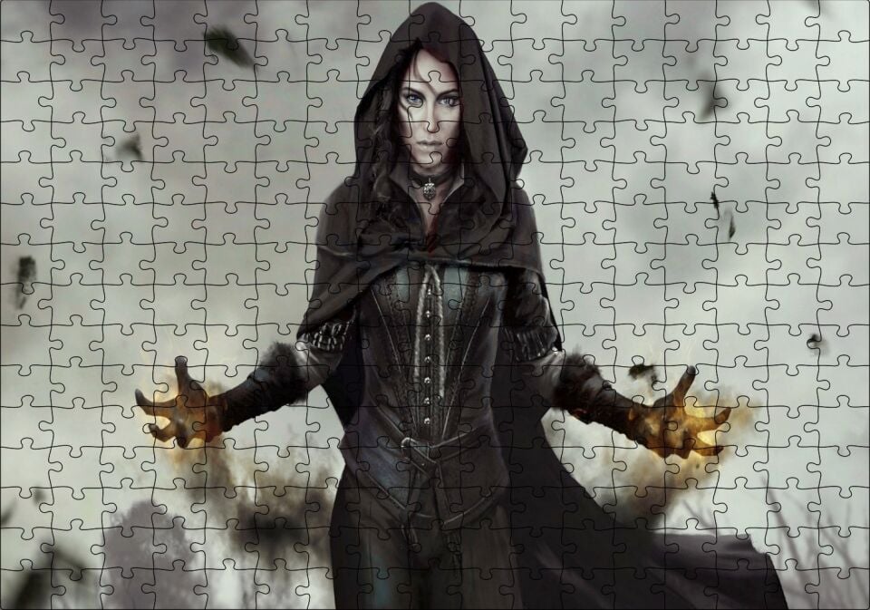 The Witcher 3 Vahşi Av Puzzle Yapboz MDF Ahşap 255 Parça 34 cm X 49 cm