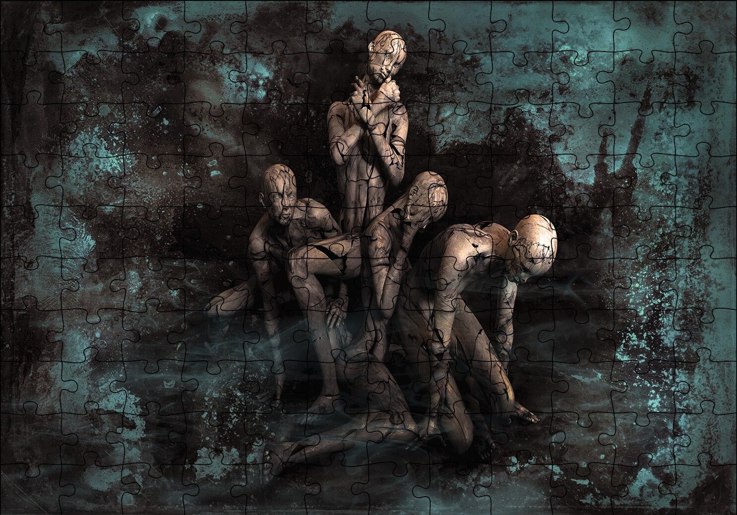 Fantastik İnsan Figürü Puzzle Yapboz MDF Ahşap