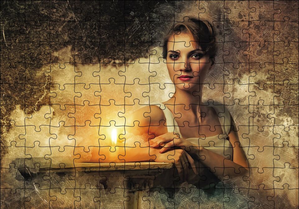 Yaşam Koçu Kadın Puzzle Yapboz MDF Ahşap 120 Parça 24 cm X 34 cm