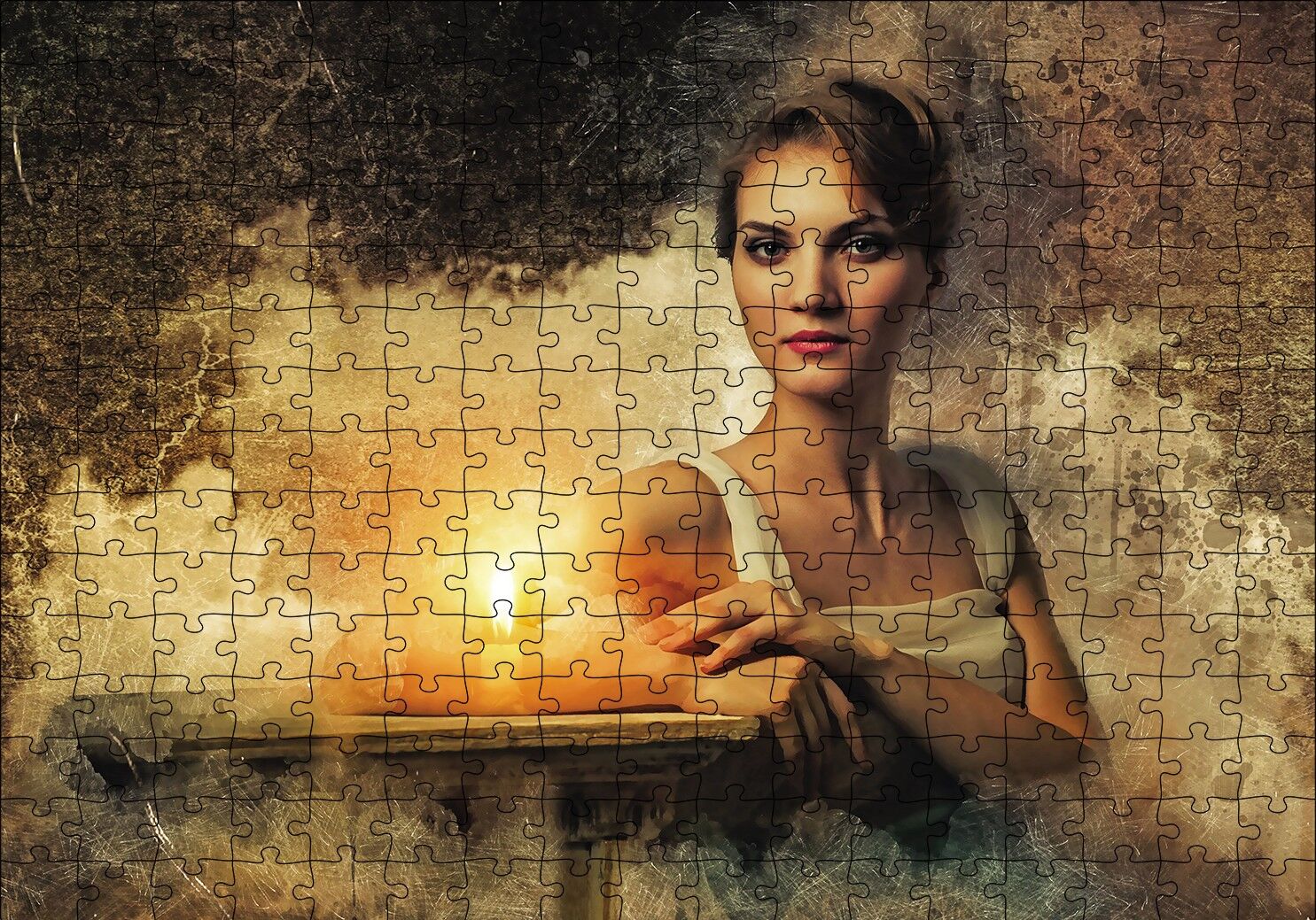 Yaşam Koçu Kadın Puzzle Yapboz MDF Ahşap 255 Parça 34 cm X 49 cm