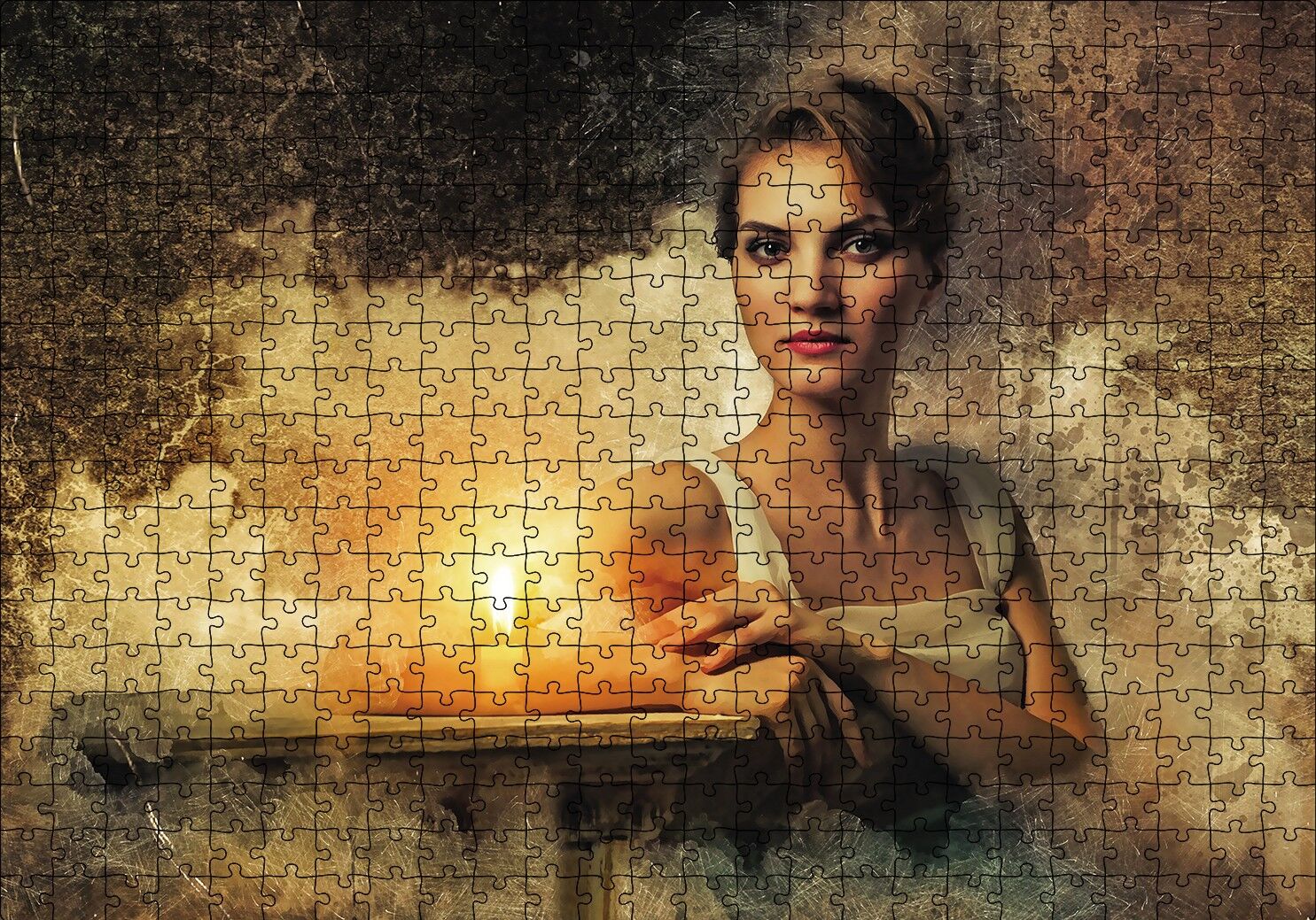 Yaşam Koçu Kadın Puzzle Yapboz MDF Ahşap 500 Parça 49 cm X 68 cm