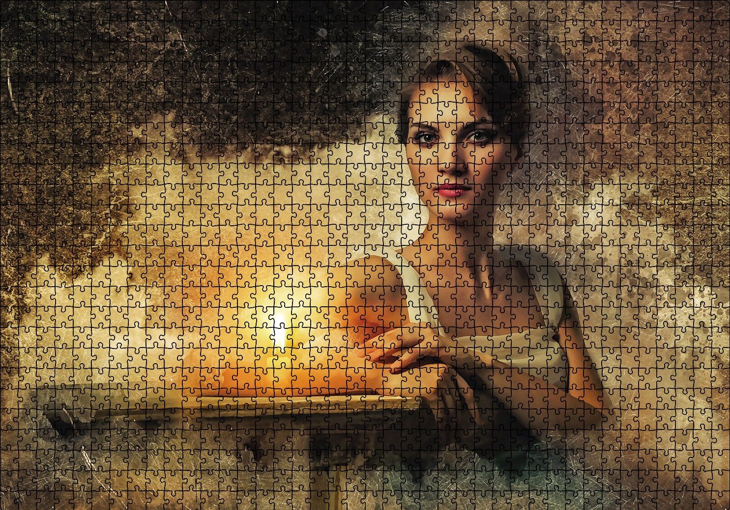 Yaşam Koçu Kadın Puzzle Yapboz MDF Ahşap 1000 Parça 49 cm X 68 cm