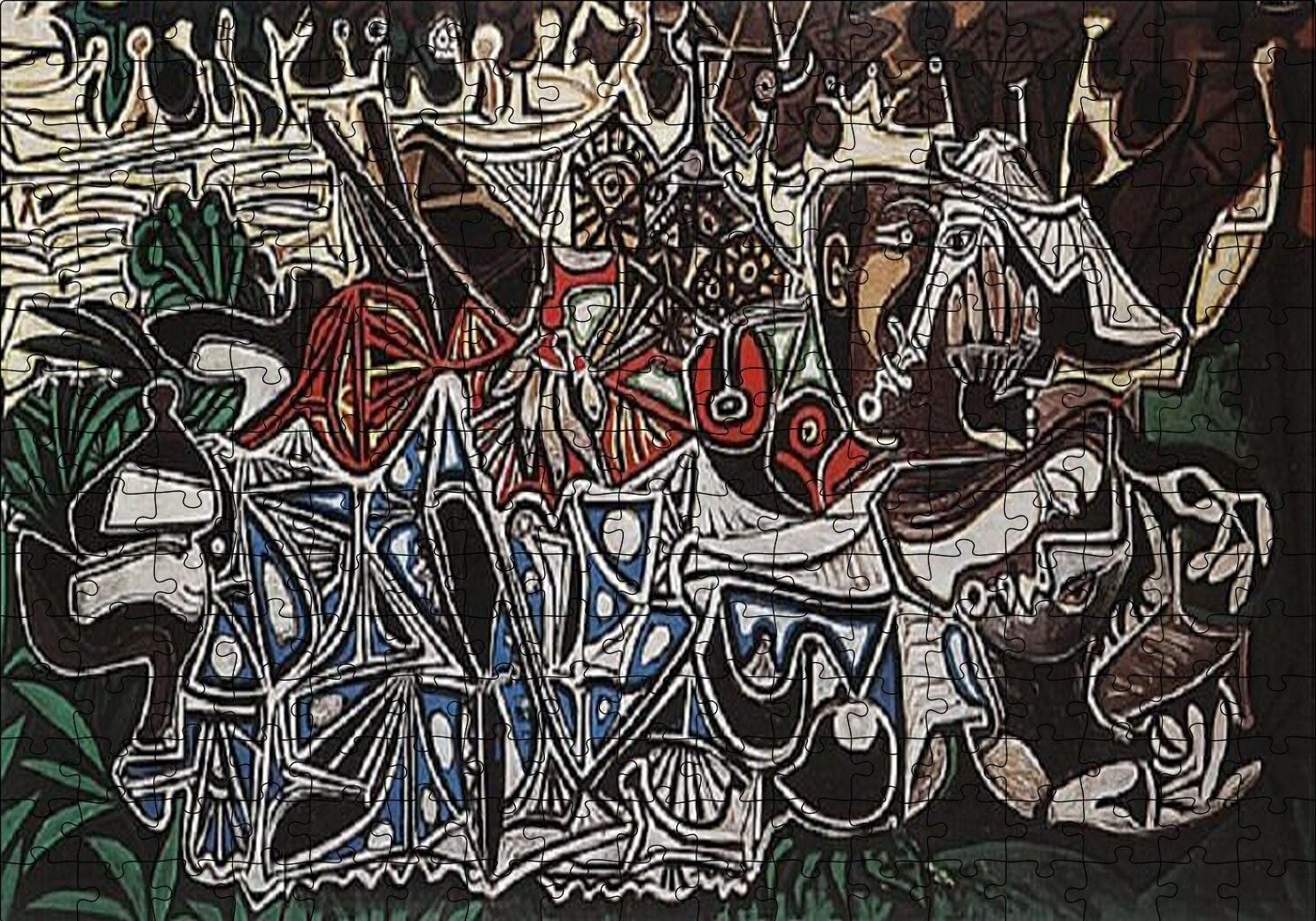 Young Ladies on the Banks of the Seine, 1950 by Picasso Puzzle Yapboz MDF Ahşap 255 Parça 34 cm X 49 cm