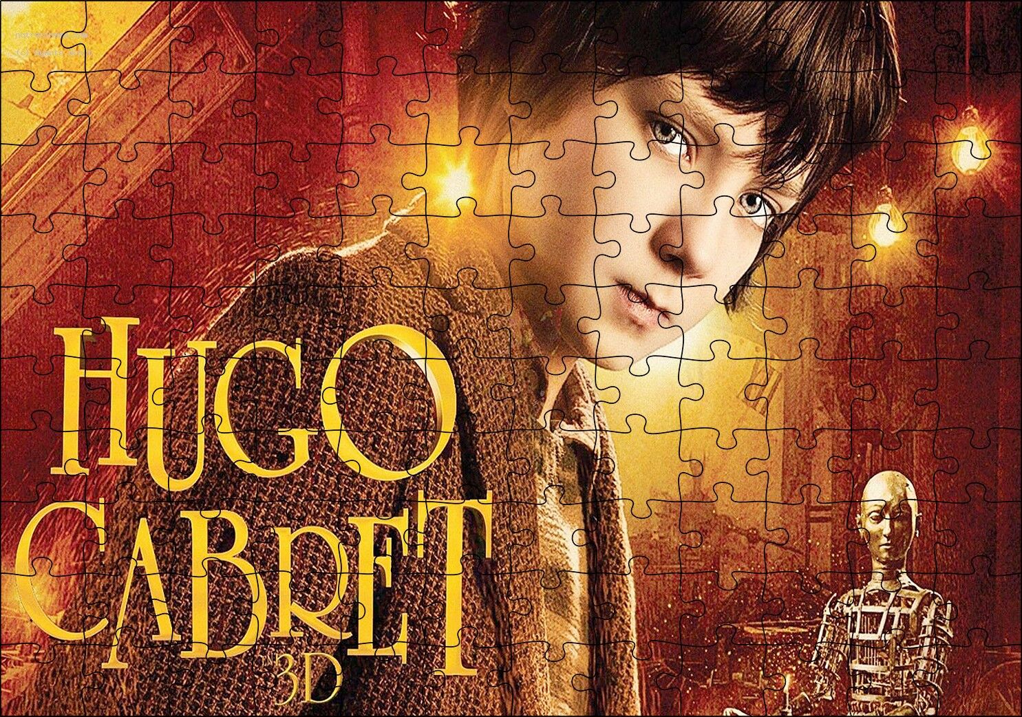 Hugo Yakın Plan Portre Puzzle Yapboz MDF Ahşap 120 Parça 24 cm X 34 cm