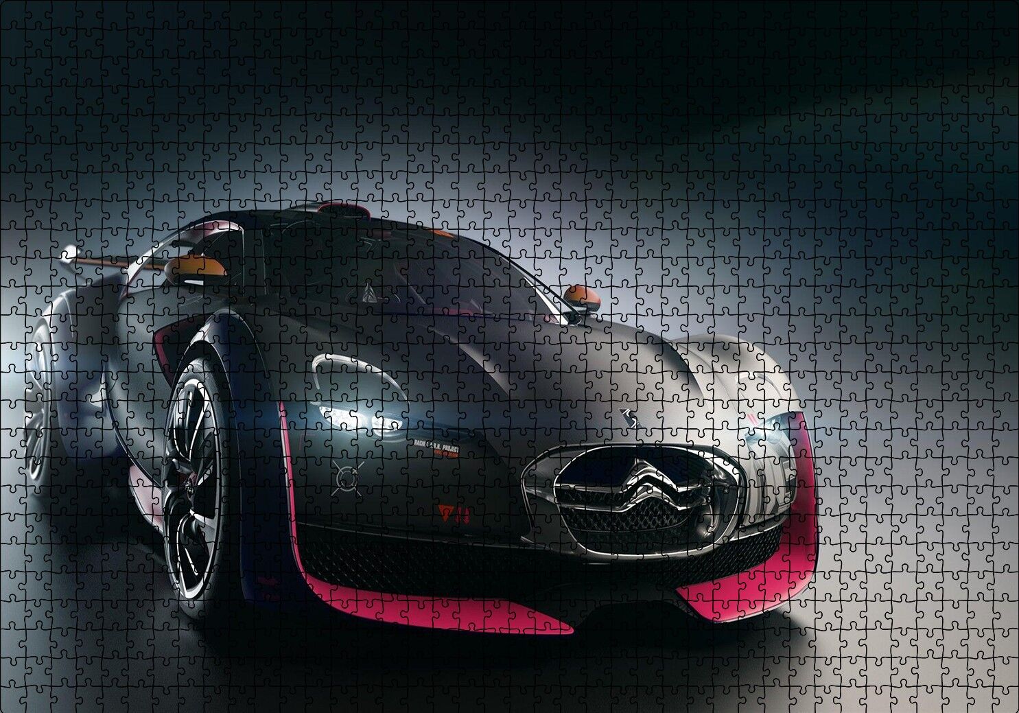 Elektrikli Citroen Survolt Önden Görünüş Puzzle Yapboz MDF Ahşap 1000 Parça 49 cm X 68 cm