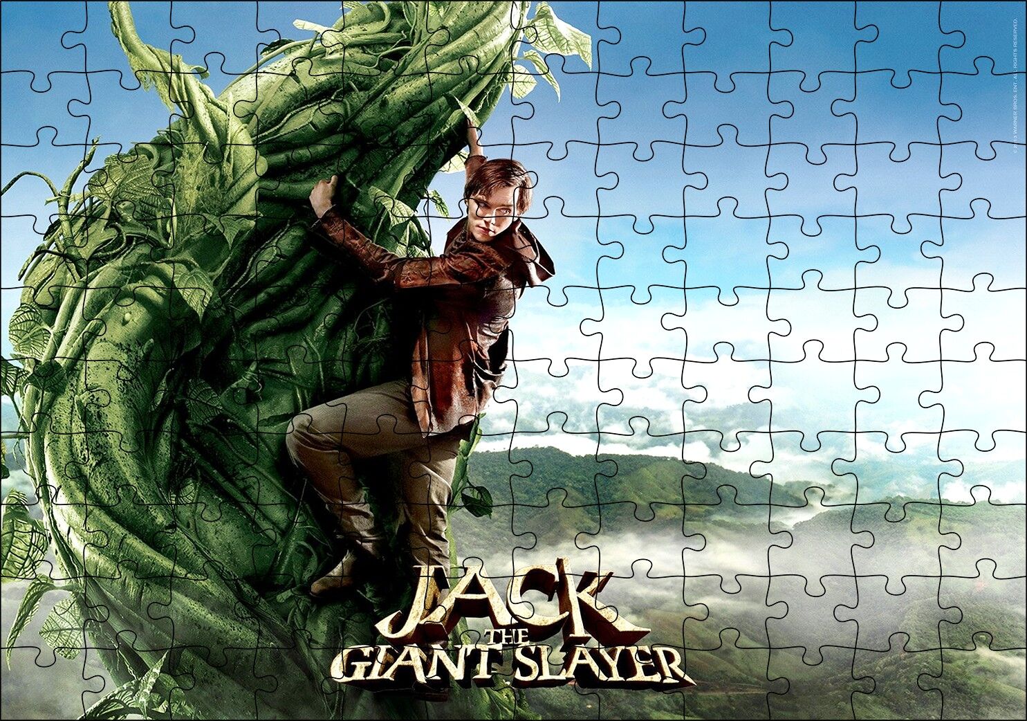 Dev Avcısı Jack ve Sarmaşığı Puzzle Yapboz MDF Ahşap