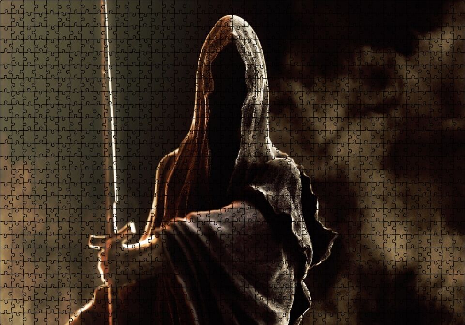 Yüzüklerin Efendisi Nazgul Yakın Plan Puzzle Yapboz MDF Ahşap 1000 Parça 49 cm X 68 cm