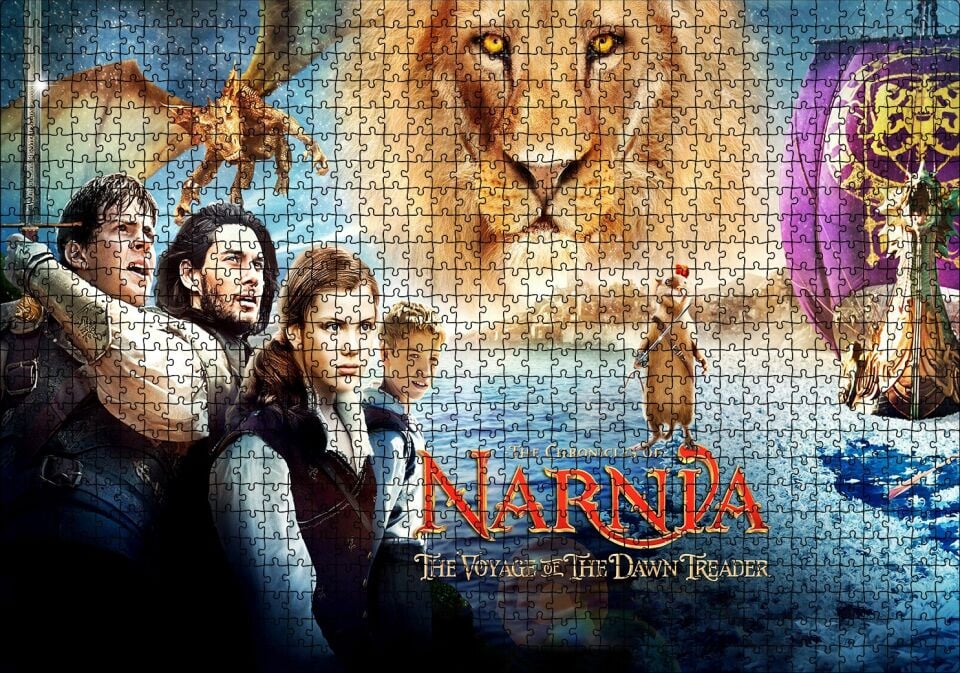 Narnia Günlükleri 3 Tüm Karakterler Puzzle Yapboz MDF Ahşap 1000 Parça 49 cm X 68 cm