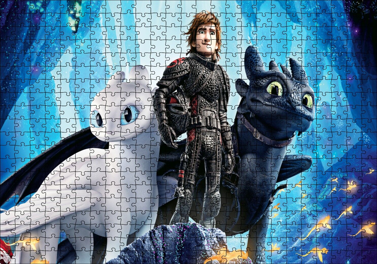 Ejdahanı Nasıl Eğitirsin Animasyon Görseli Puzzle Yapboz MDF Ahşap 500 Parça 49 cm X 68 cm