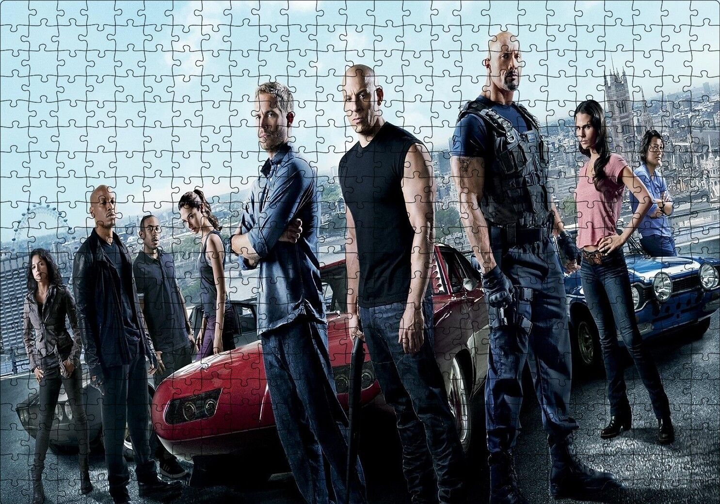 Fast and Furious Paul Walker Hızlı Yaşa Genç Öl Puzzle Yapboz MDF Ahşap 500 Parça 49 cm X 68 cm