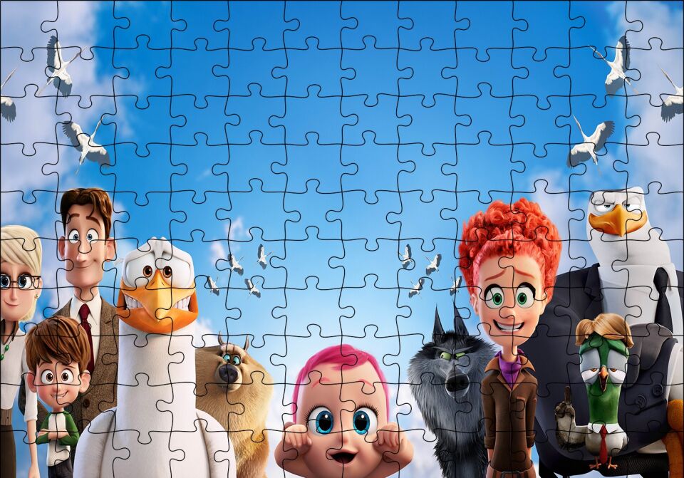 Leylekler Filmi Tam Kadro Puzzle Yapboz MDF Ahşap