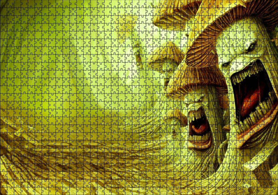 Enfekte Mantar Ve Mantar Ordusu Görseli Puzzle Yapboz MDF Ahşap 1000 Parça 49 cm X 68 cm