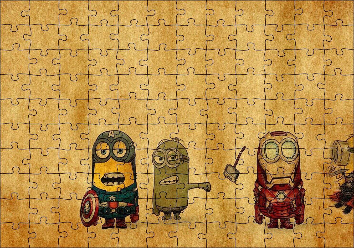 Kölelerinin, Aşağılık Beni Yenilmez Görseli Puzzle Yapboz MDF Ahşap 120 Parça 24 cm X 34 cm