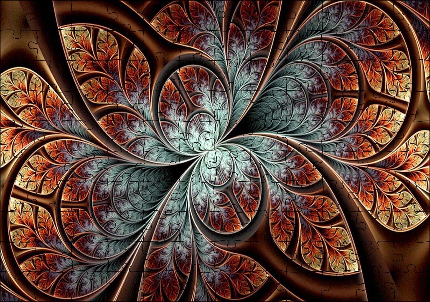 Eski Portekiz Dekoratif Fayans Görseli Puzzle Yapboz MDF Ahşap