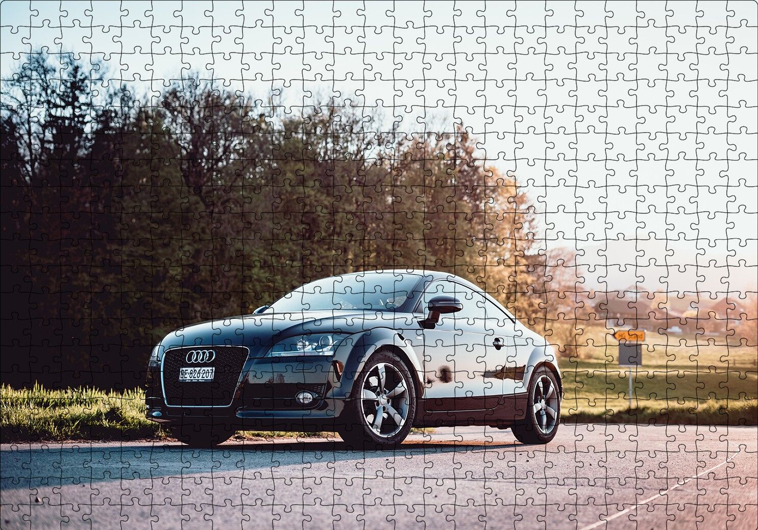 Audi TT Puzzle Yapboz MDF Ahşap 500 Parça 49 cm X 68 cm