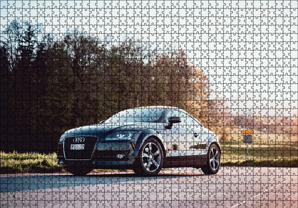 Audi TT Puzzle Yapboz MDF Ahşap 1000 Parça 49 cm X 68 cm