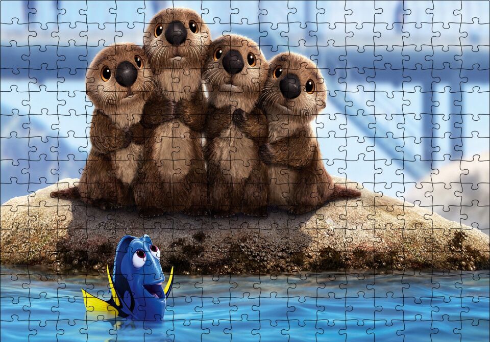 Kayıp Balık Dory Puzzle Yapboz MDF Ahşap 255 Parça 34 cm X 49 cm