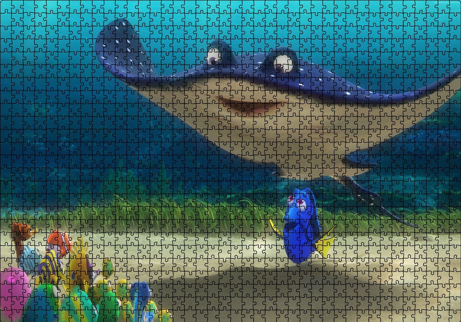 Finding Dory Anaç Balık Puzzle Yapboz MDF Ahşap 1000 Parça 49 cm X 68 cm