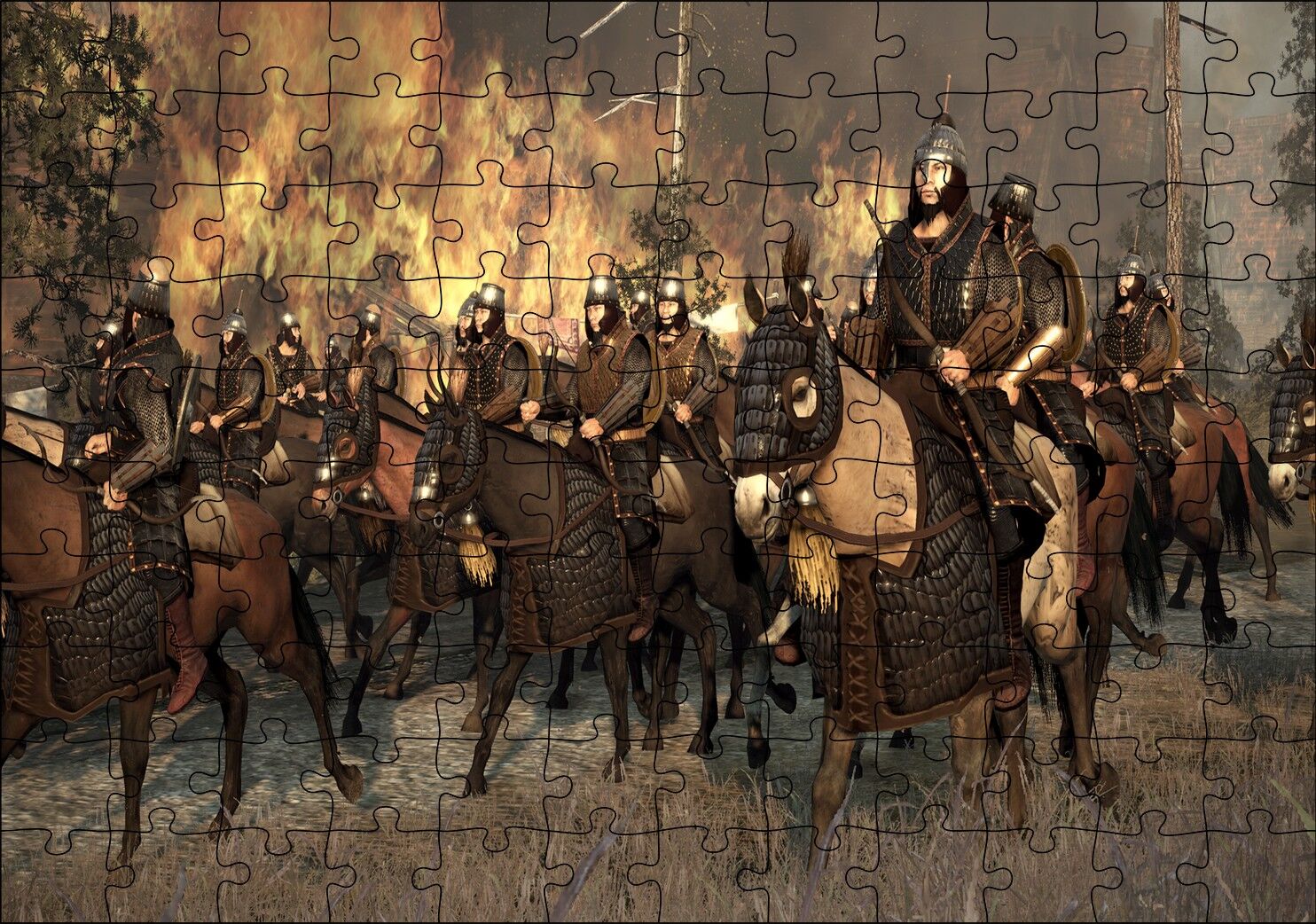 Total War Attila Puzzle Yapboz MDF Ahşap 120 Parça 24 cm X 34 cm
