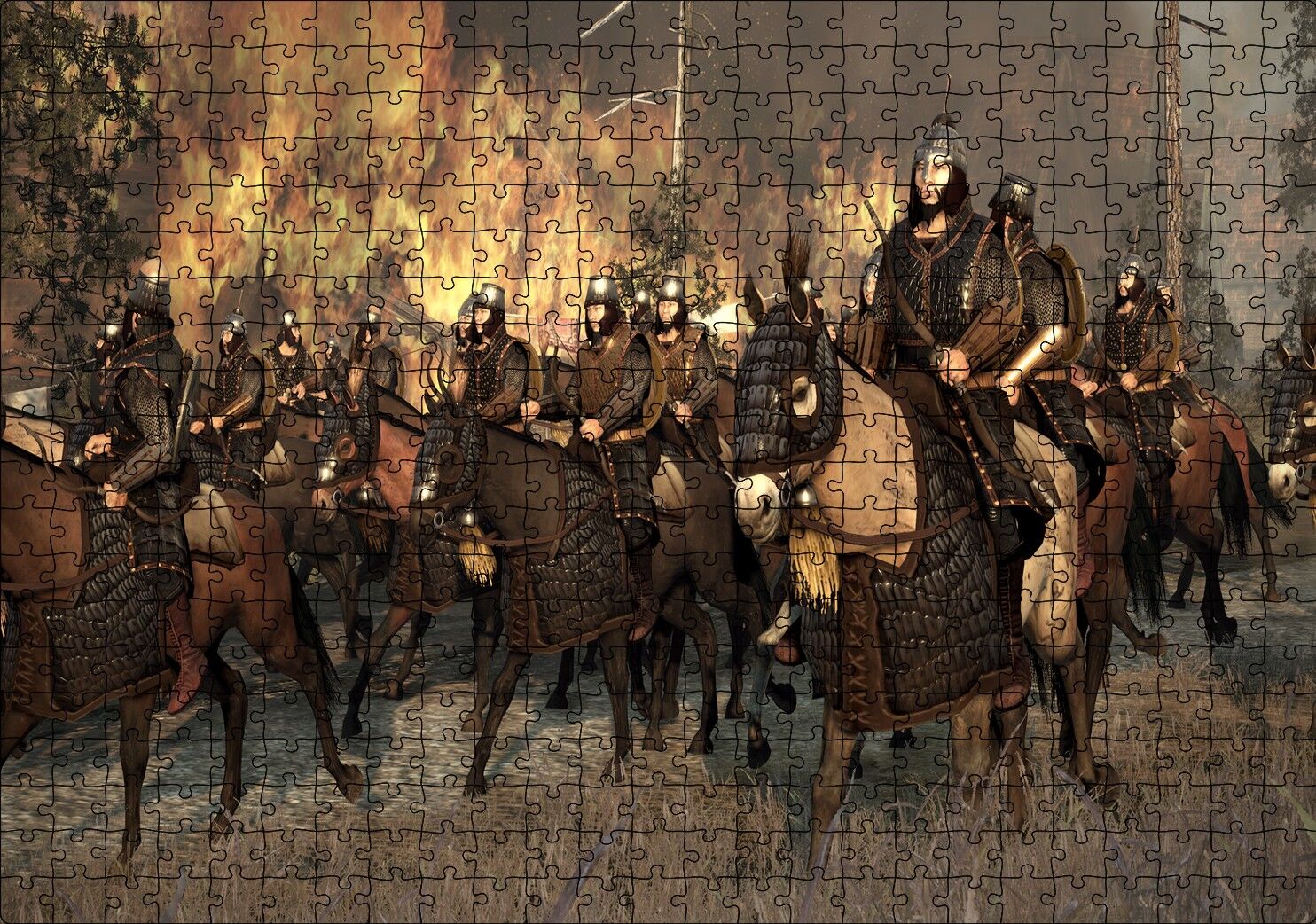 Total War Attila Puzzle Yapboz MDF Ahşap 500 Parça 49 cm X 68 cm