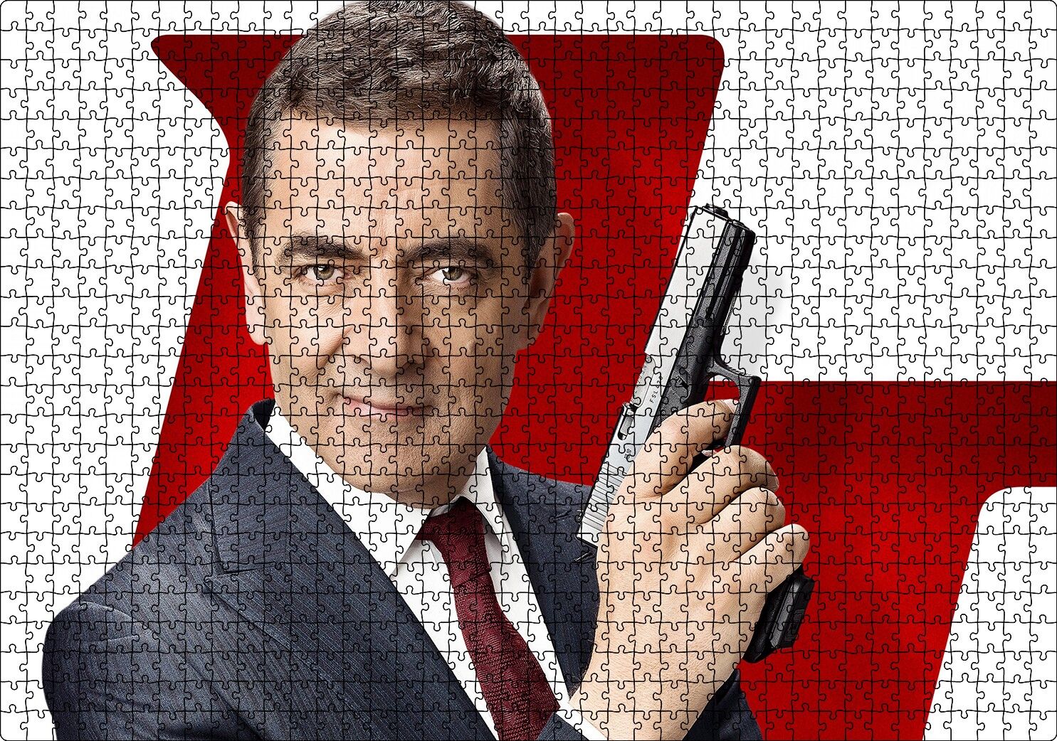 Johnny English Puzzle Yapboz MDF Ahşap 1000 Parça 49 cm X 68 cm