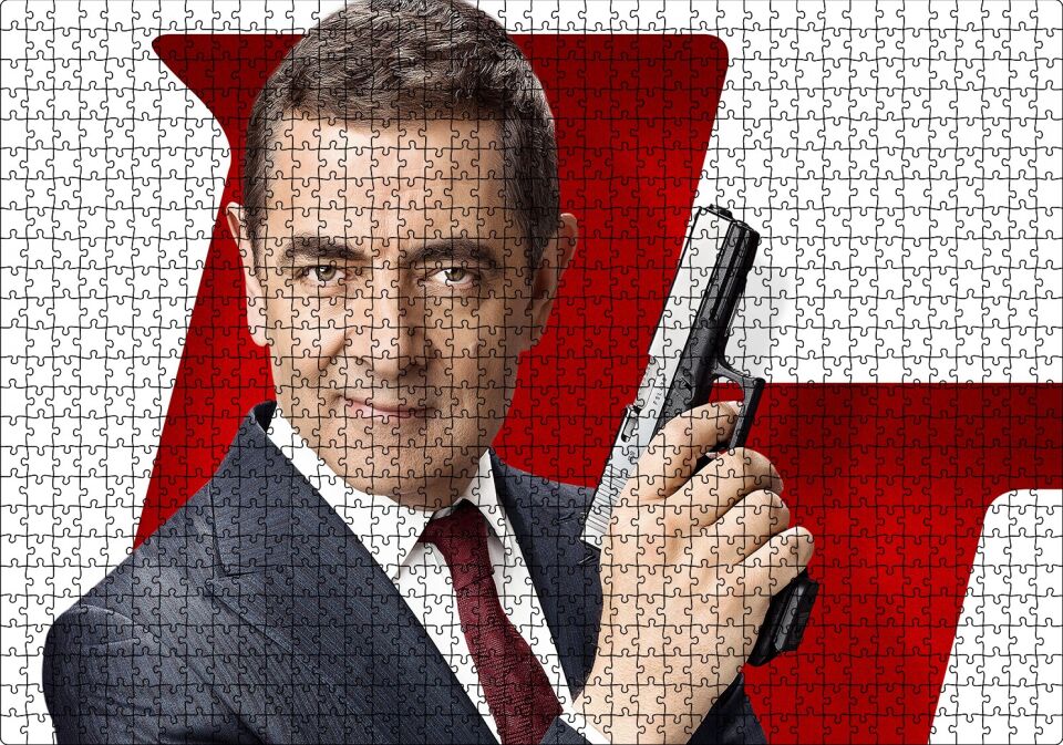 Johnny English Puzzle Yapboz MDF Ahşap 1000 Parça 49 cm X 68 cm