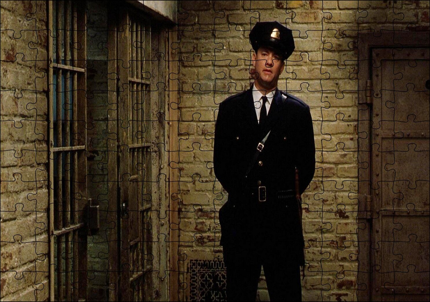 Tom Hanks Yeşil Yol Film Puzzle Yapboz MDF Ahşap 120 Parça 24 cm X 34 cm