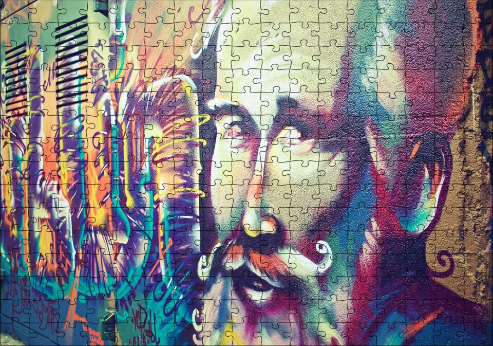 Stalin Duvar Boyama Puzzle Yapboz MDF Ahşap 255 Parça 34 cm X 49 cm