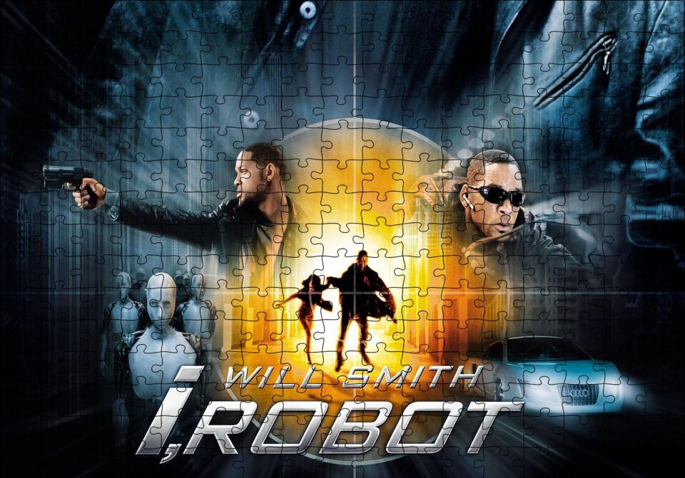 I, Robot Görsel Puzzle Yapboz MDF Ahşap 255 Parça 34 cm X 49 cm