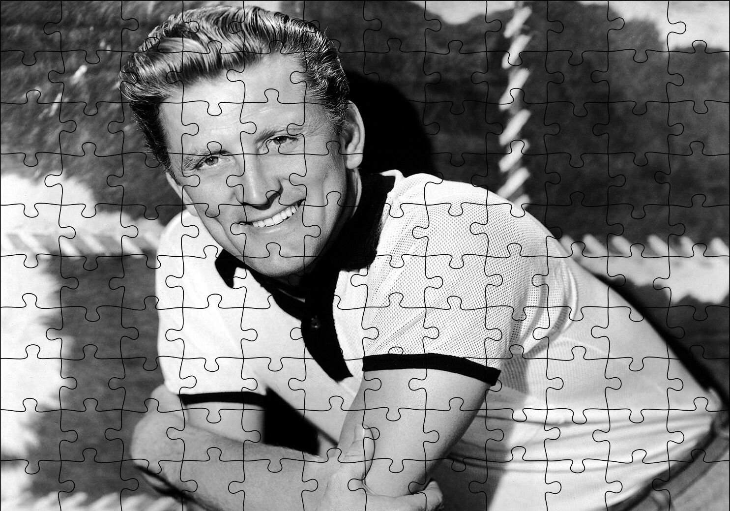 Kirk Douglas Puzzle Yapboz MDF Ahşap