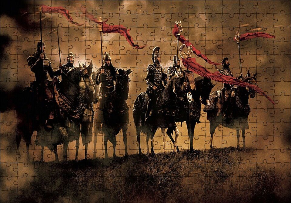 King Arthur Atlılar Puzzle Yapboz MDF Ahşap 255 Parça 34 cm X 49 cm