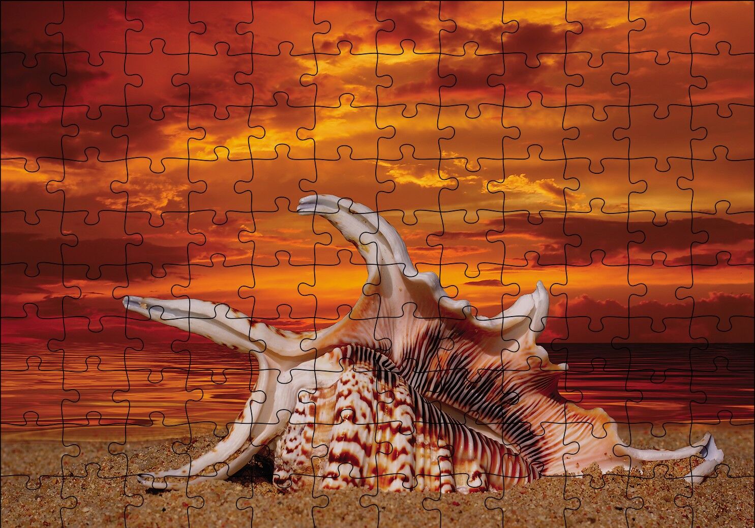 Holiday Beach Puzzle Yapboz MDF Ahşap