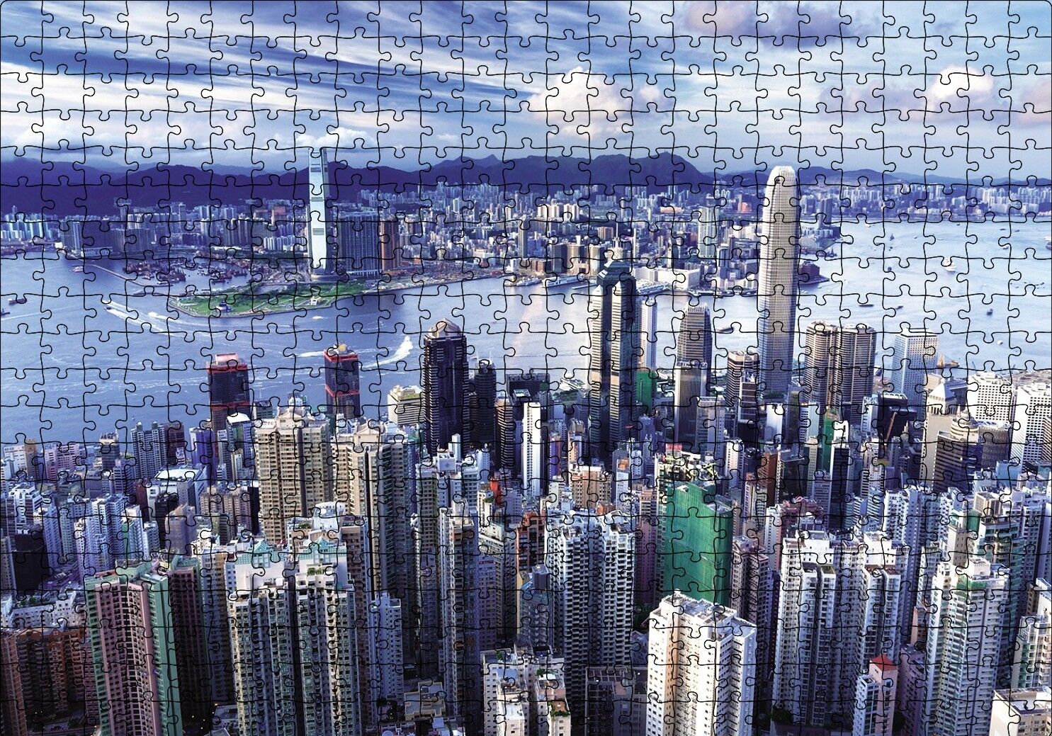 Hong Kong Puzzle Yapboz MDF Ahşap 500 Parça 49 cm X 68 cm