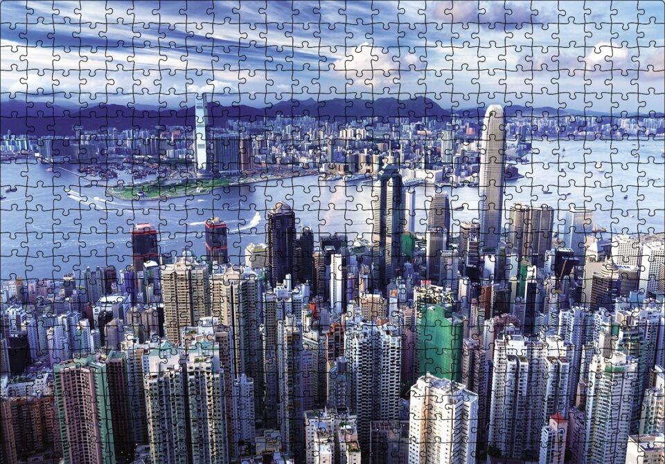 Hong Kong Puzzle Yapboz MDF Ahşap 500 Parça 49 cm X 68 cm