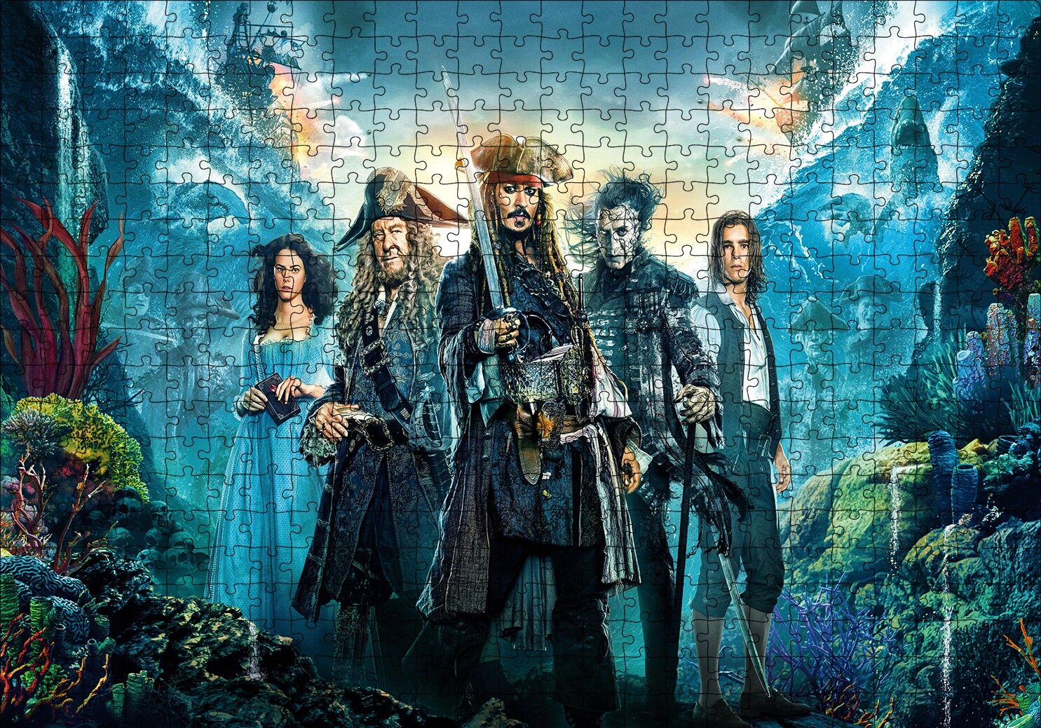 Karayip Korsanları Görseli Puzzle Yapboz MDF Ahşap 500 Parça 49 cm X 68 cm