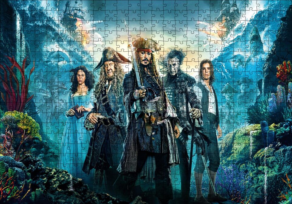 Karayip Korsanları Görseli Puzzle Yapboz MDF Ahşap 500 Parça 49 cm X 68 cm