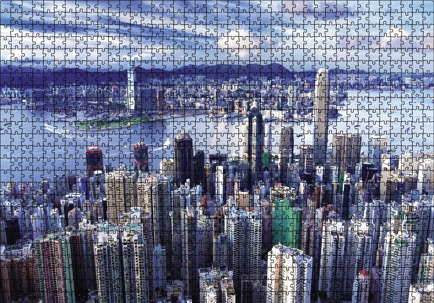Hong Kong Puzzle Yapboz MDF Ahşap 1000 Parça 49 cm X 68 cm